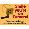 Centurion Medical Products Centurion SIGN SMILE Yellow; Smile Your On Camera Sign - 9 x 12 in 116609